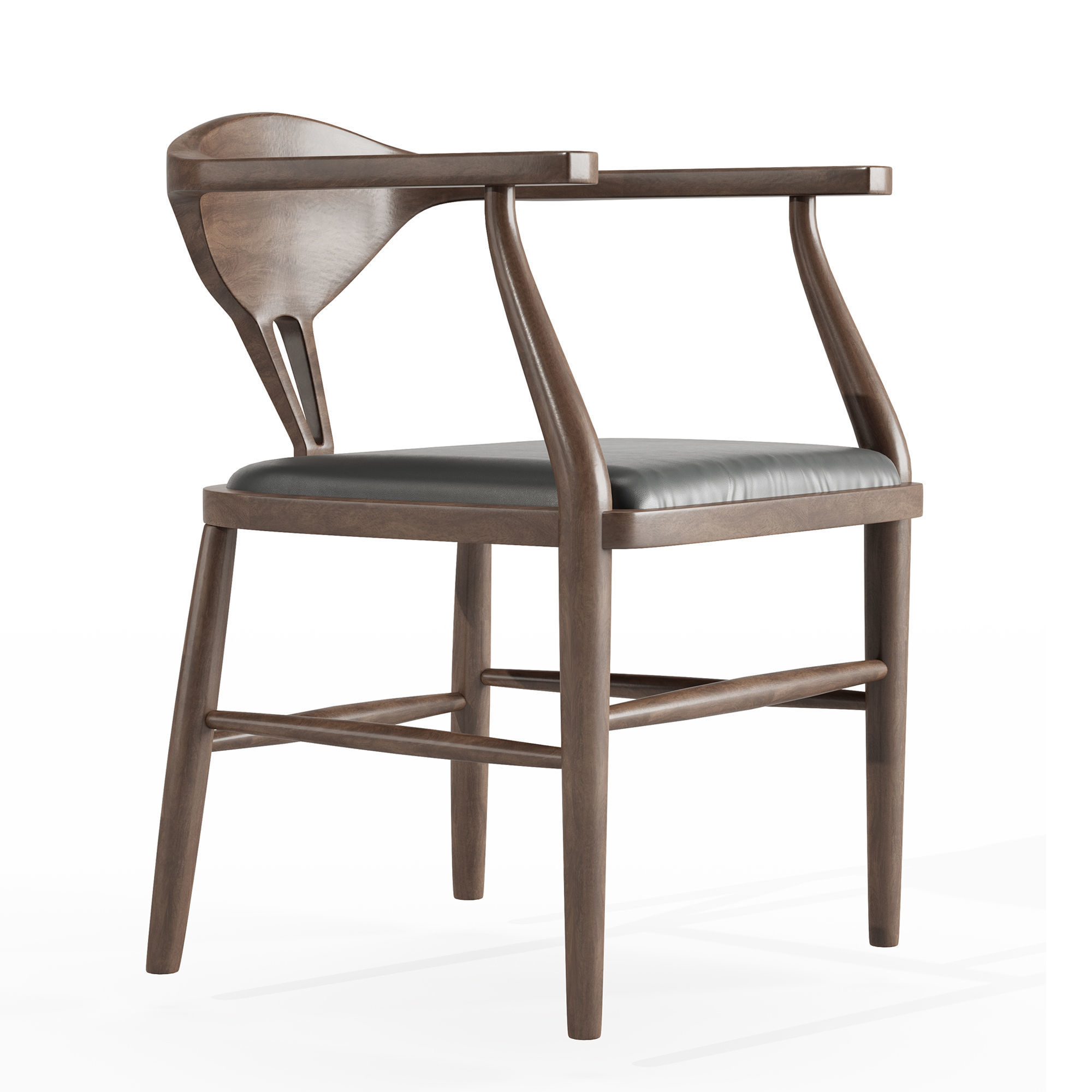 Montana Live Edge Dining Table with Peking B Dining Chairs 3D model_2