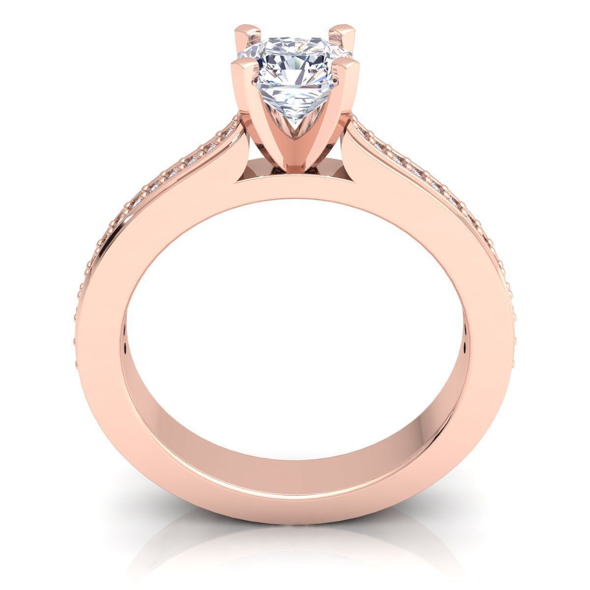 Engagement Ring 3D print model_4