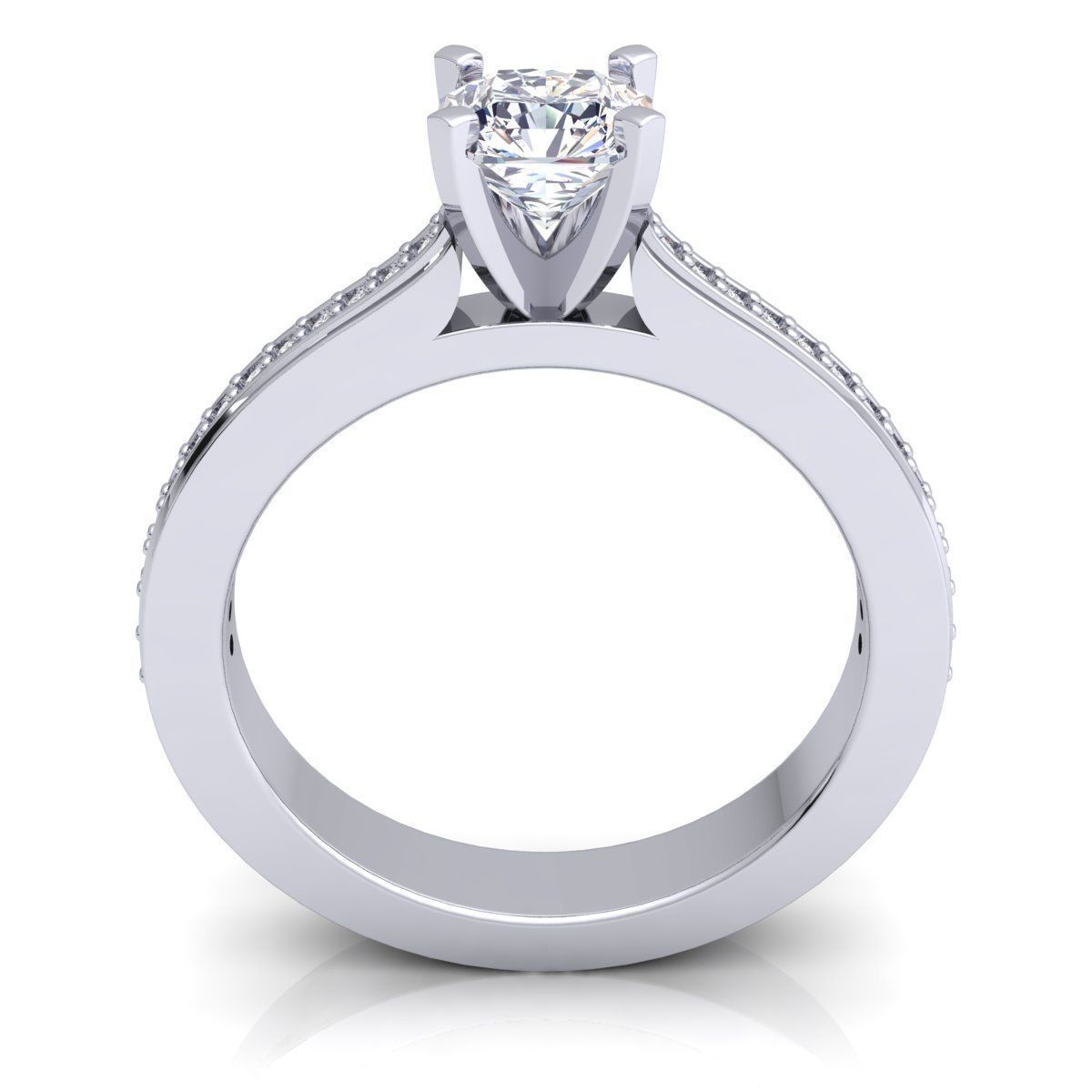 Engagement Ring 3D print model_5