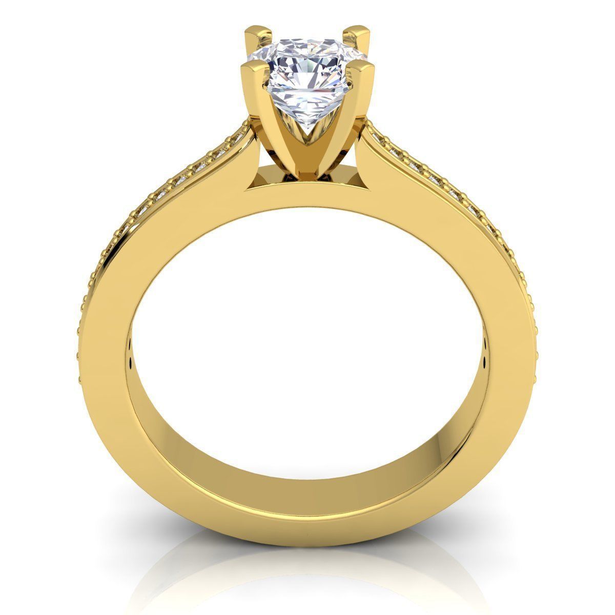 Engagement Ring 3D print model_3