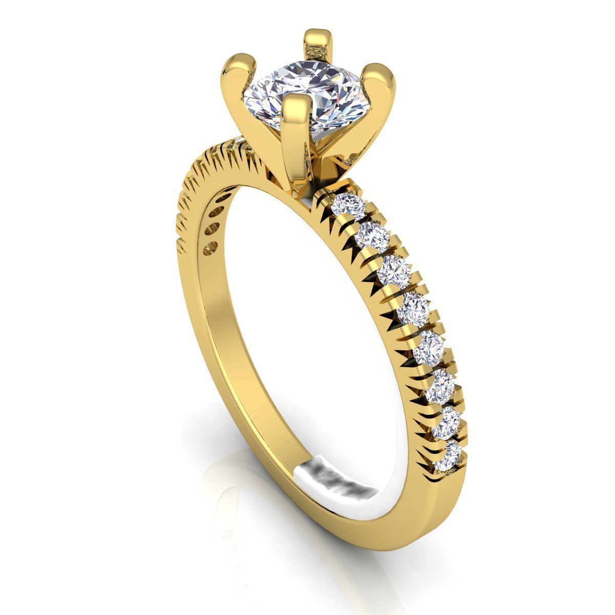 Woman Ring  3D print model_6