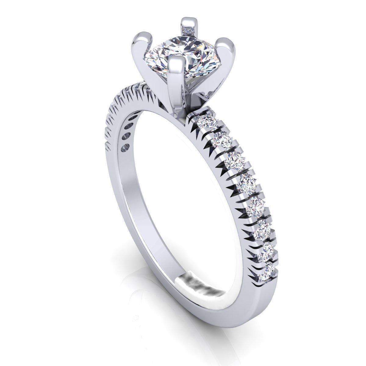 Woman Ring  3D print model_8