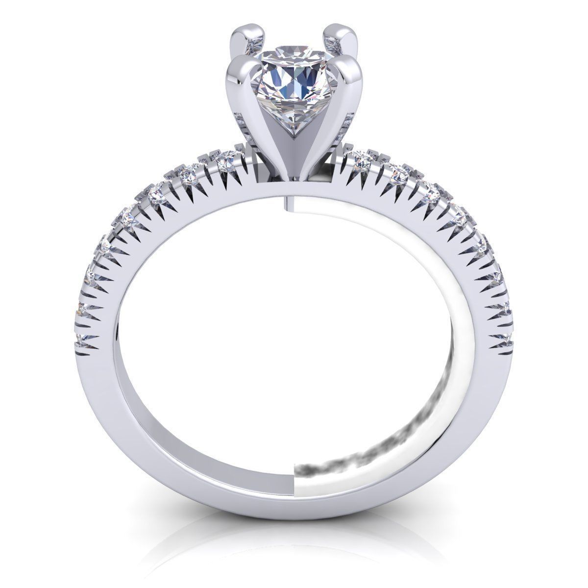 Woman Ring  3D print model_5