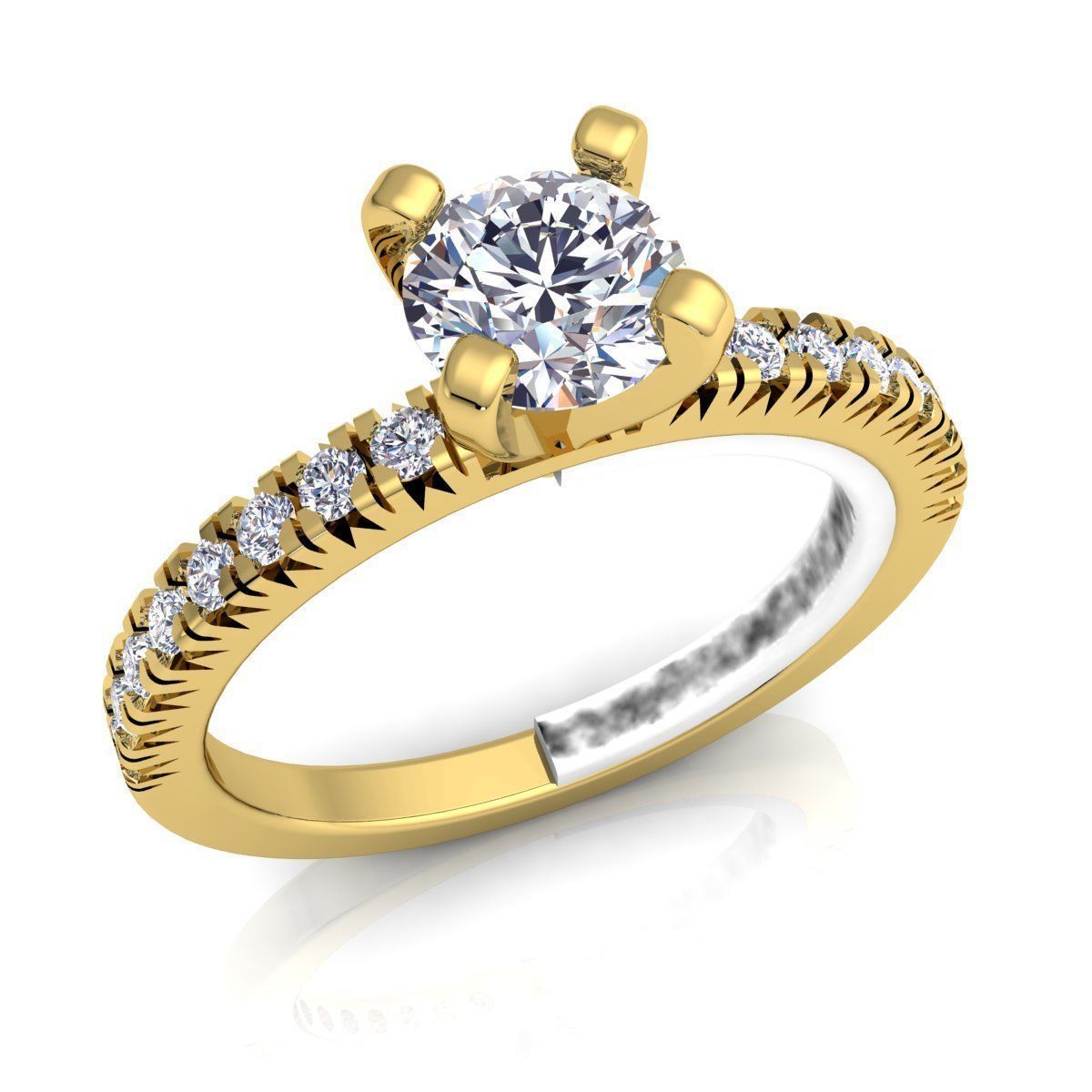 Woman Ring  3D print model_1