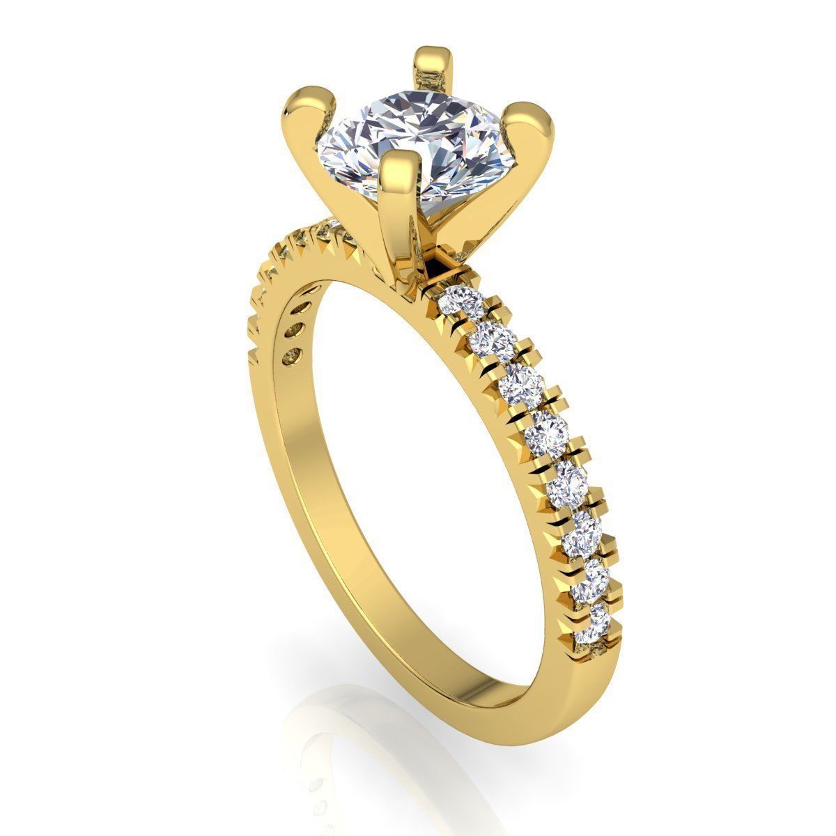 Woman Ring 3D print model_6