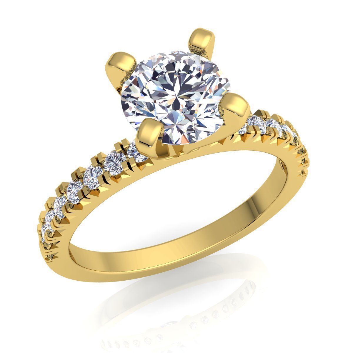 Woman Ring 3D print model_1