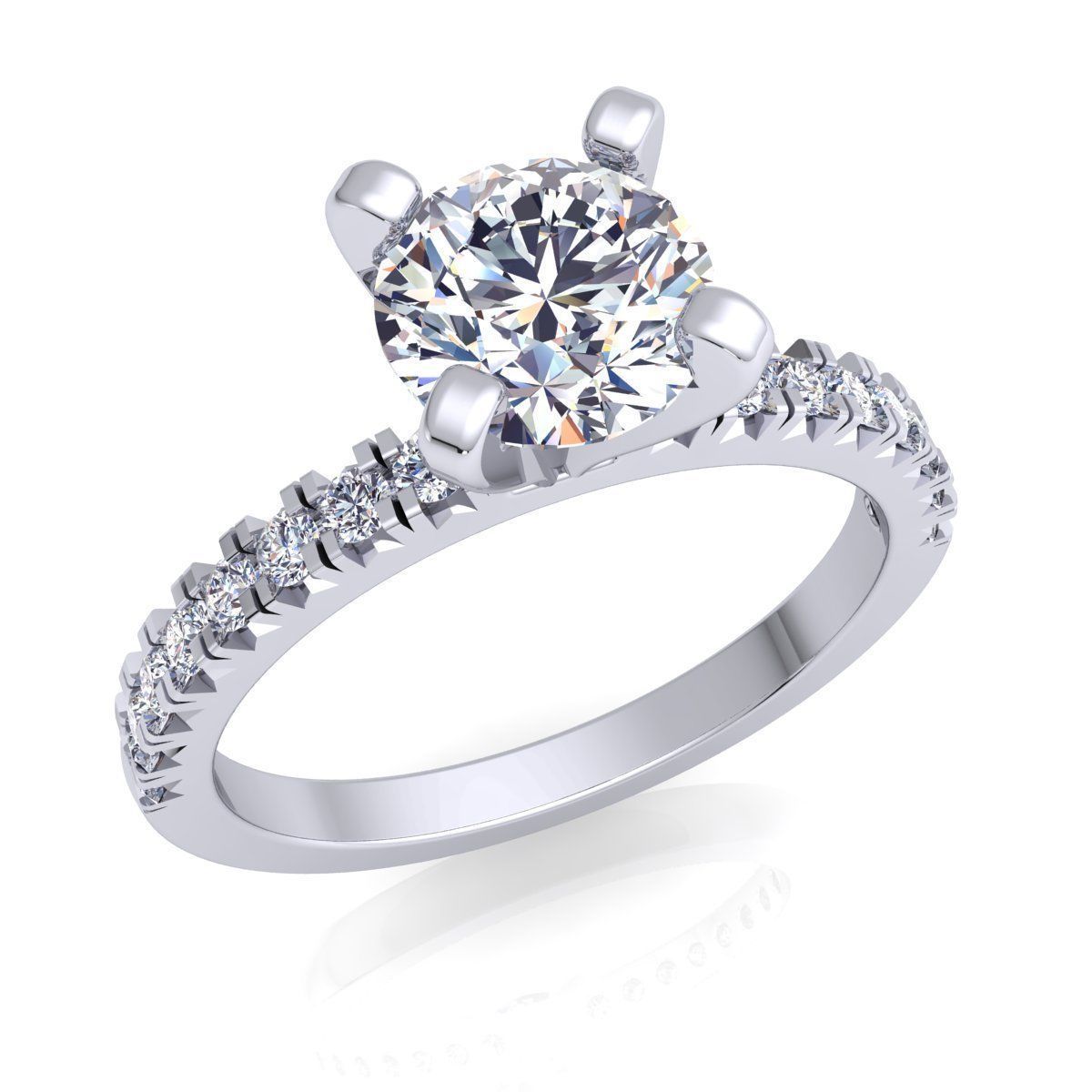 Woman Ring 3D print model_2