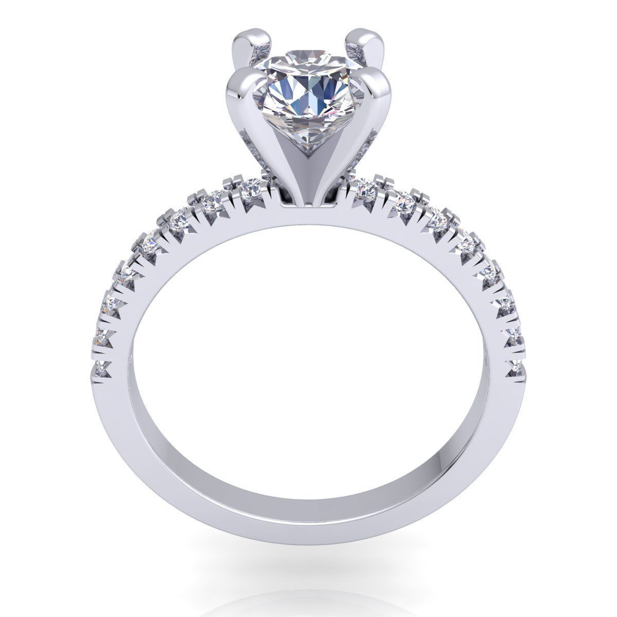 Woman Ring 3D print model_5