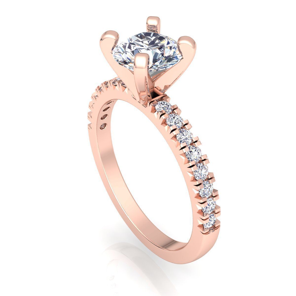 Woman Ring 3D print model_7