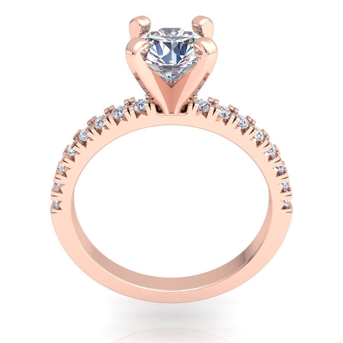 Woman Ring 3D print model_4