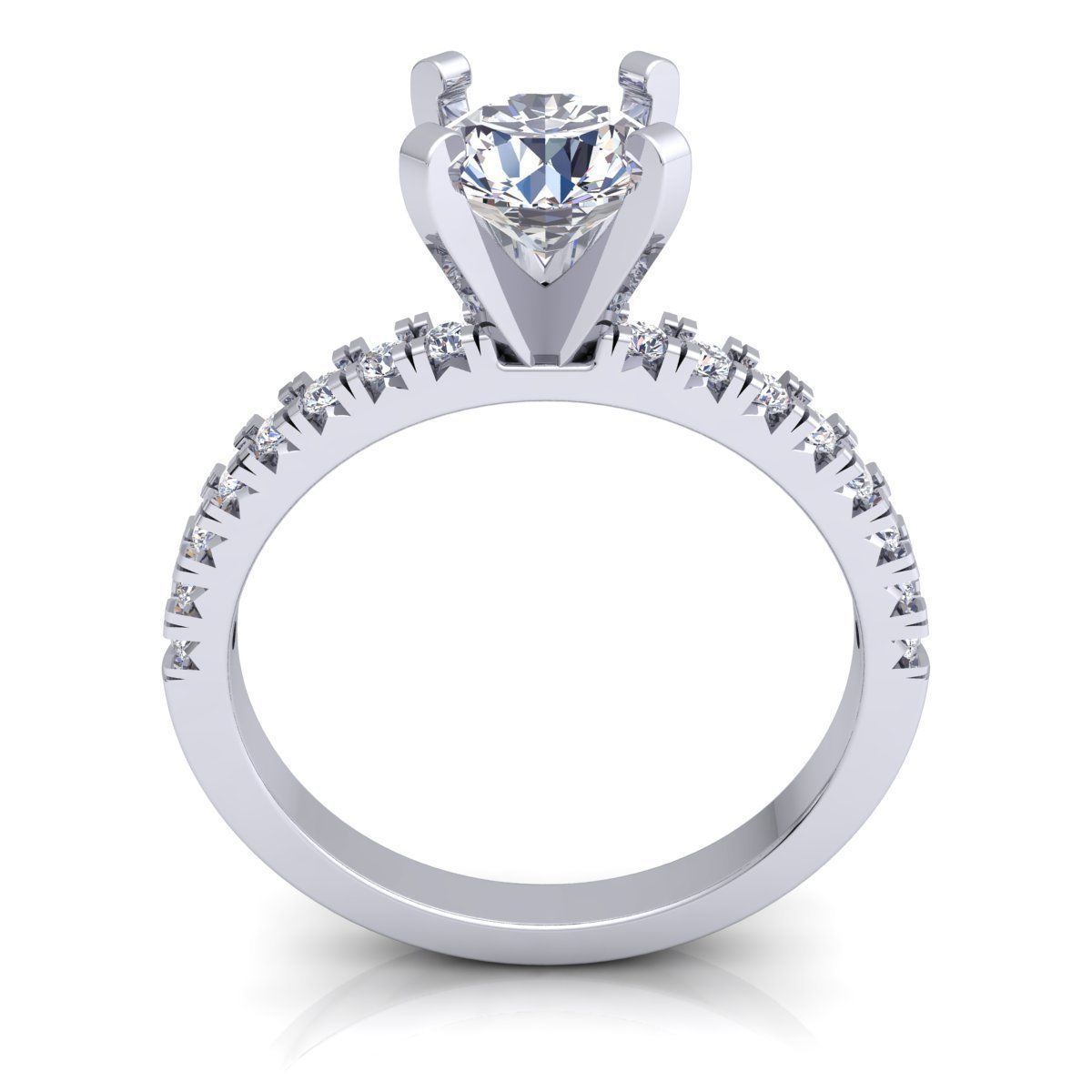 Fancy Woman Ring  3D print model_5