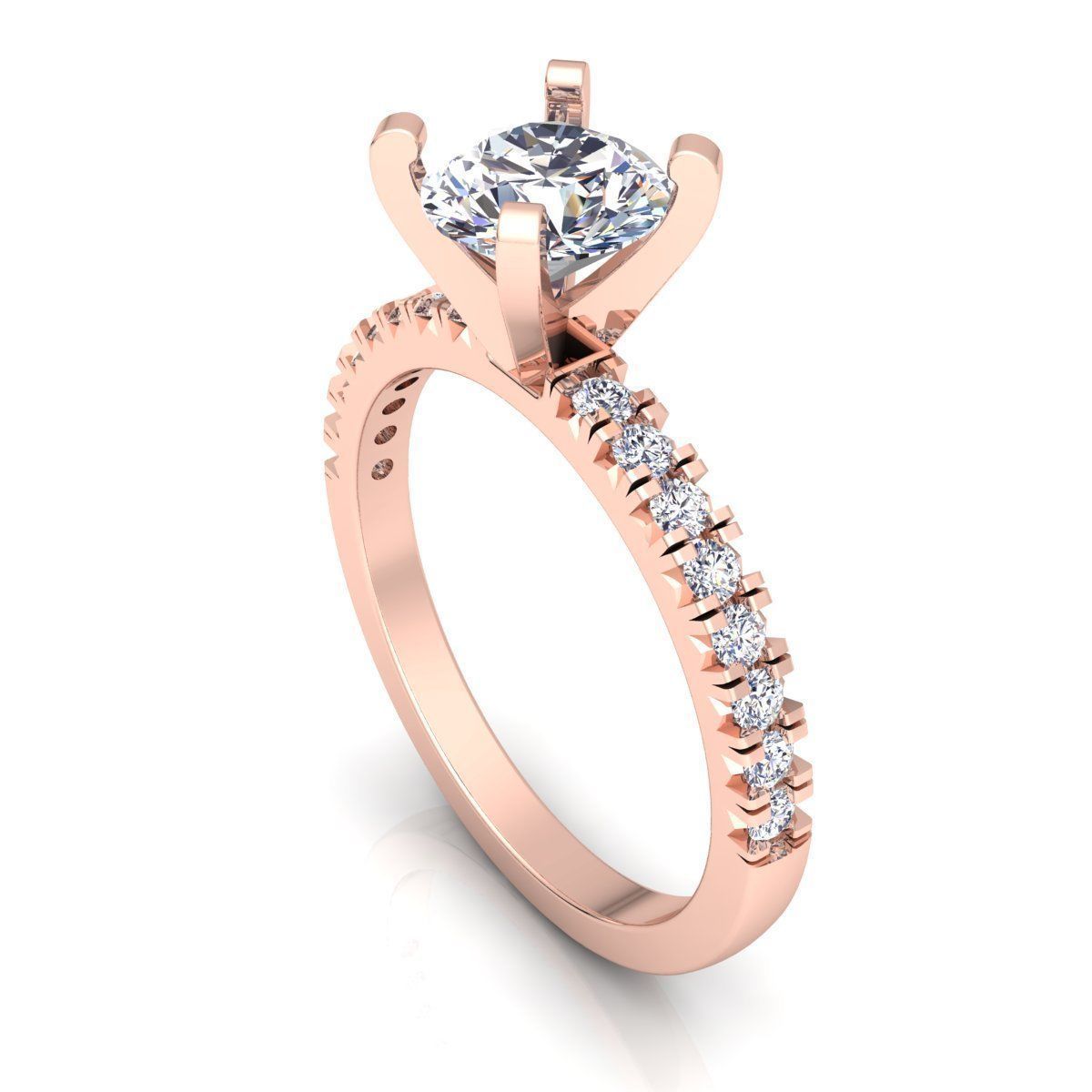 Fancy Woman Ring  3D print model_7