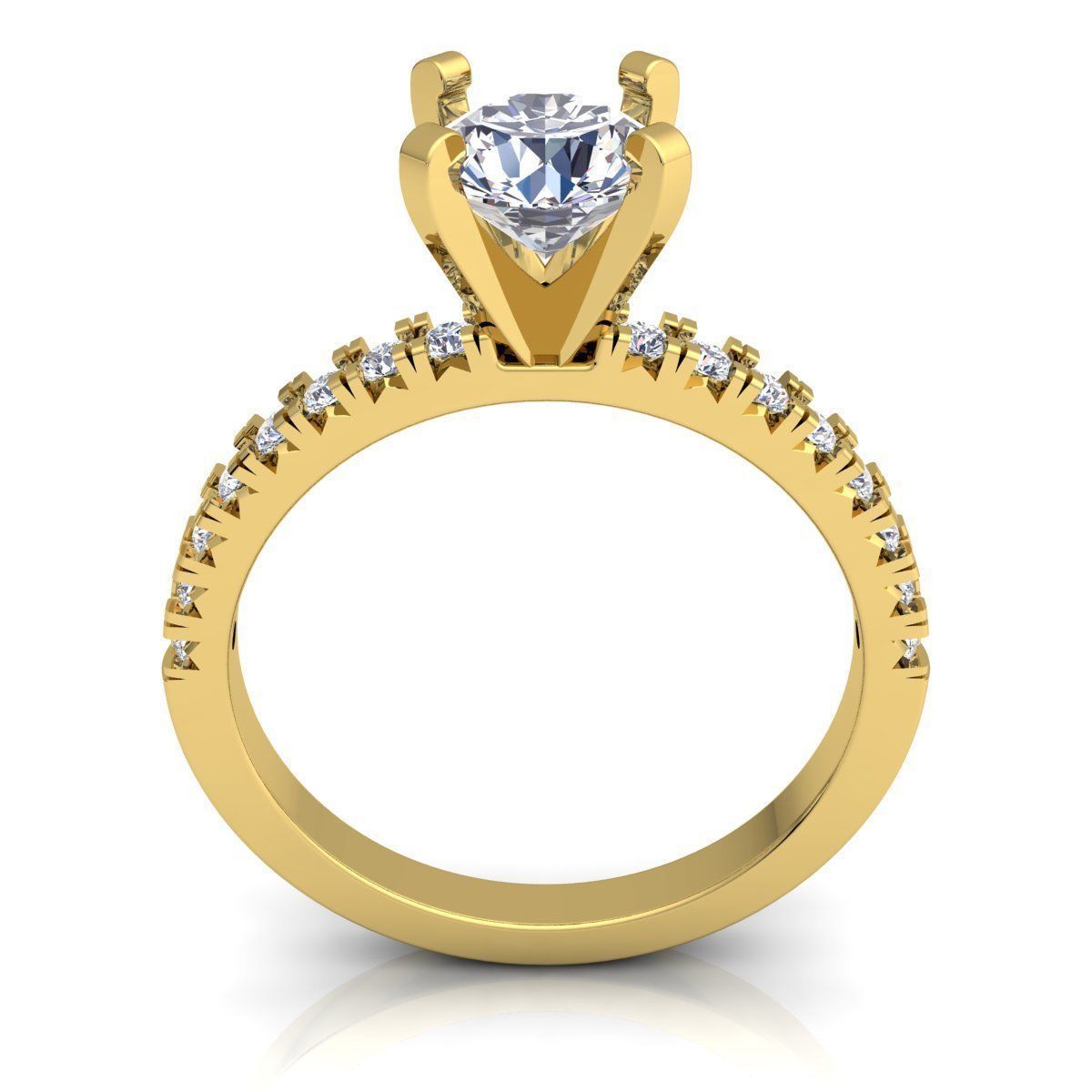 Fancy Woman Ring  3D print model_3