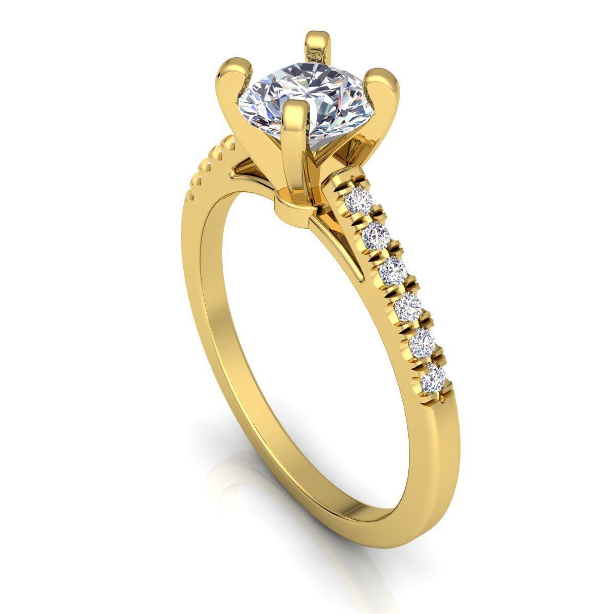Fancy Woman Ring 3D print model_6