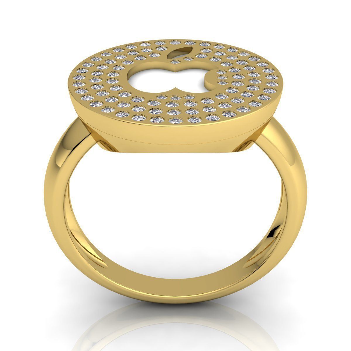 Apple Ring 3D print model_3