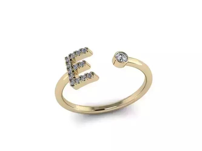 Letter Jewelry Ring