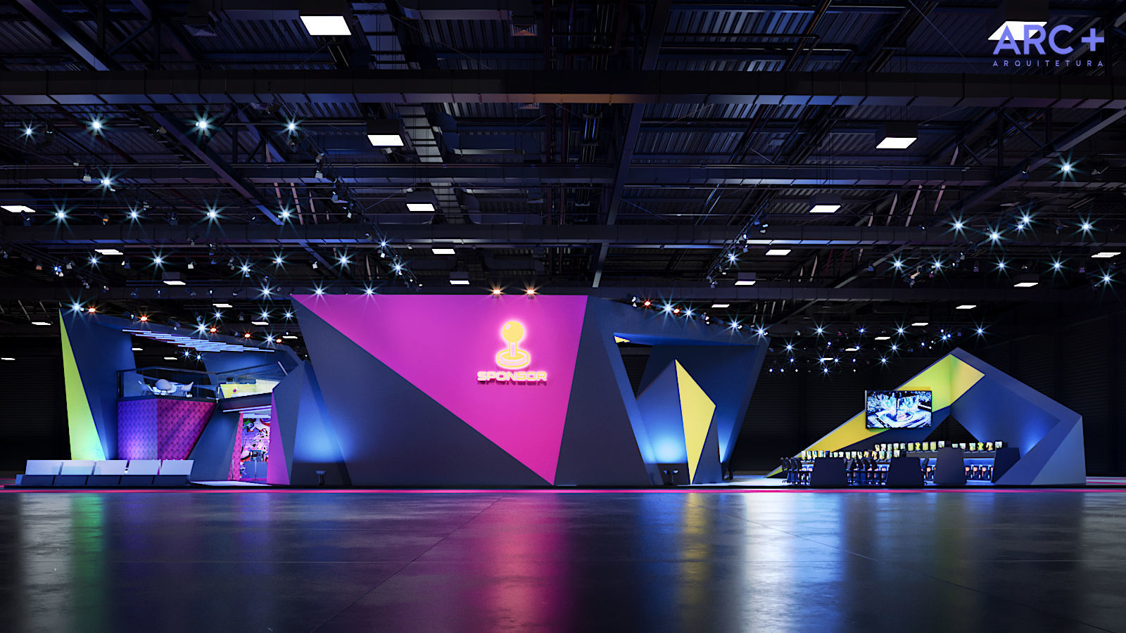 Exhibit design pavilion 3D model_2