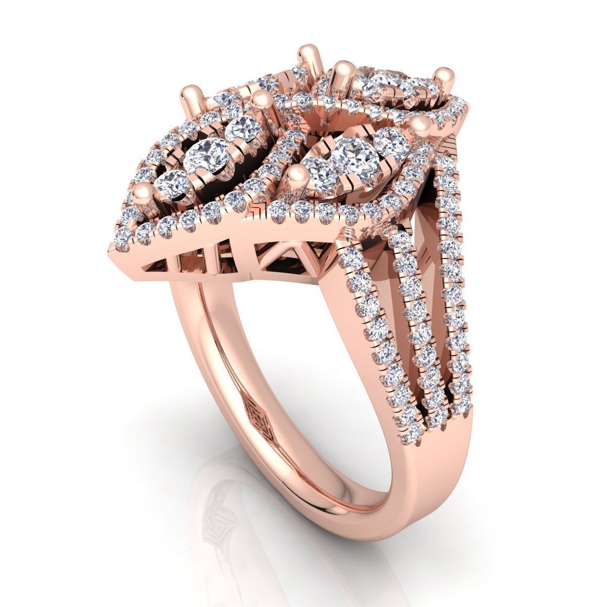 Royal Ring  3D print model_7