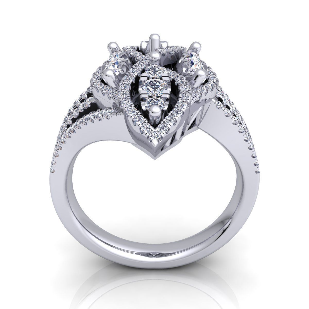 Royal Ring  3D print model_5