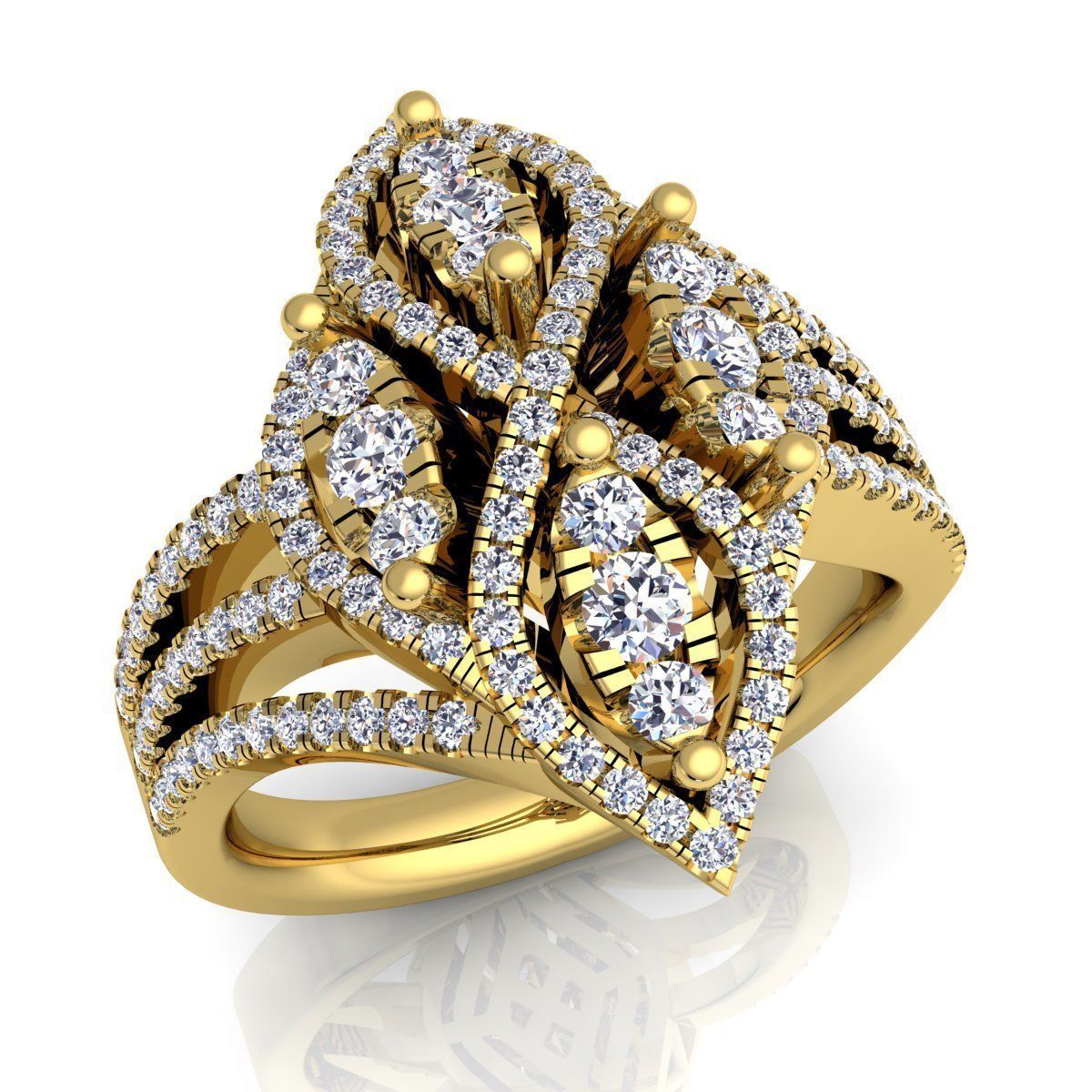 Royal Ring  3D print model_1