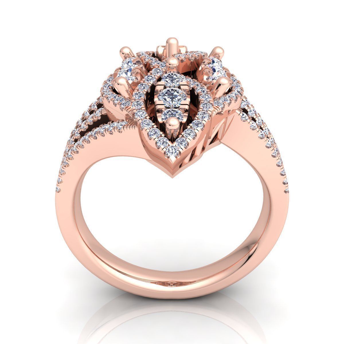 Royal Ring  3D print model_4