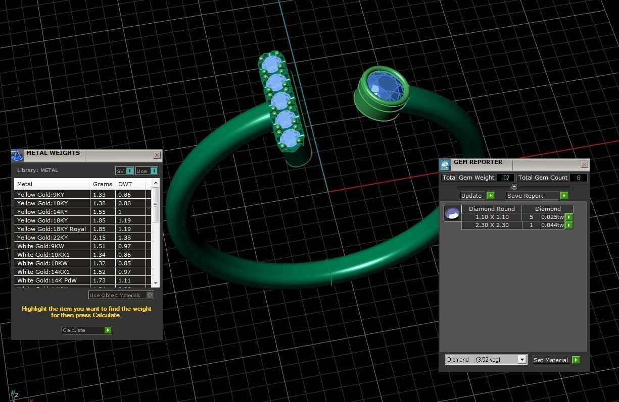 Letter Jewelry Ring 3D print model_9