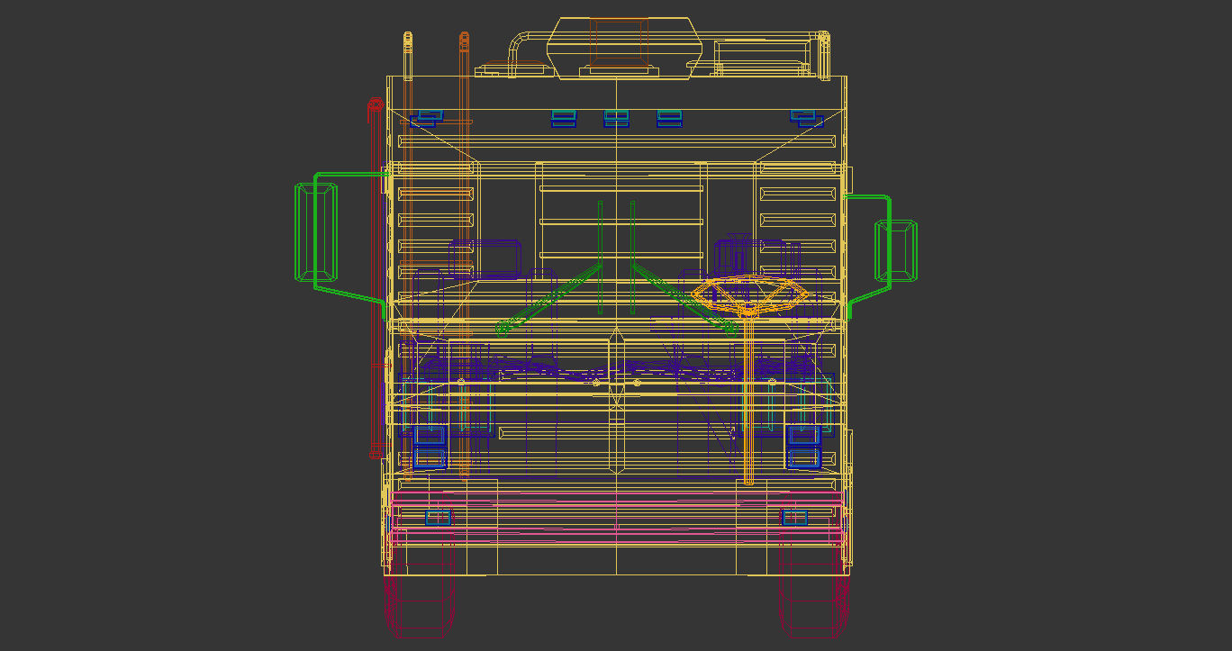 Low Poly Motorhome 02 Low-poly 3D model_16