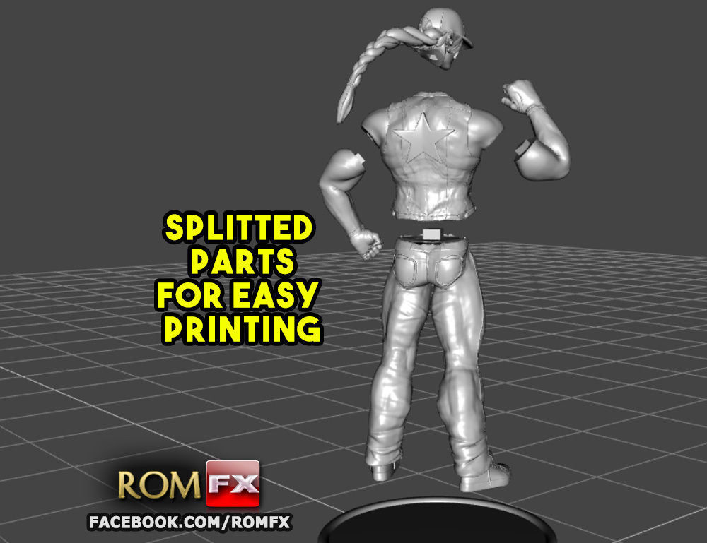 Terry Bogard - Fatal Fury Action Figure Printable 3D print model_39