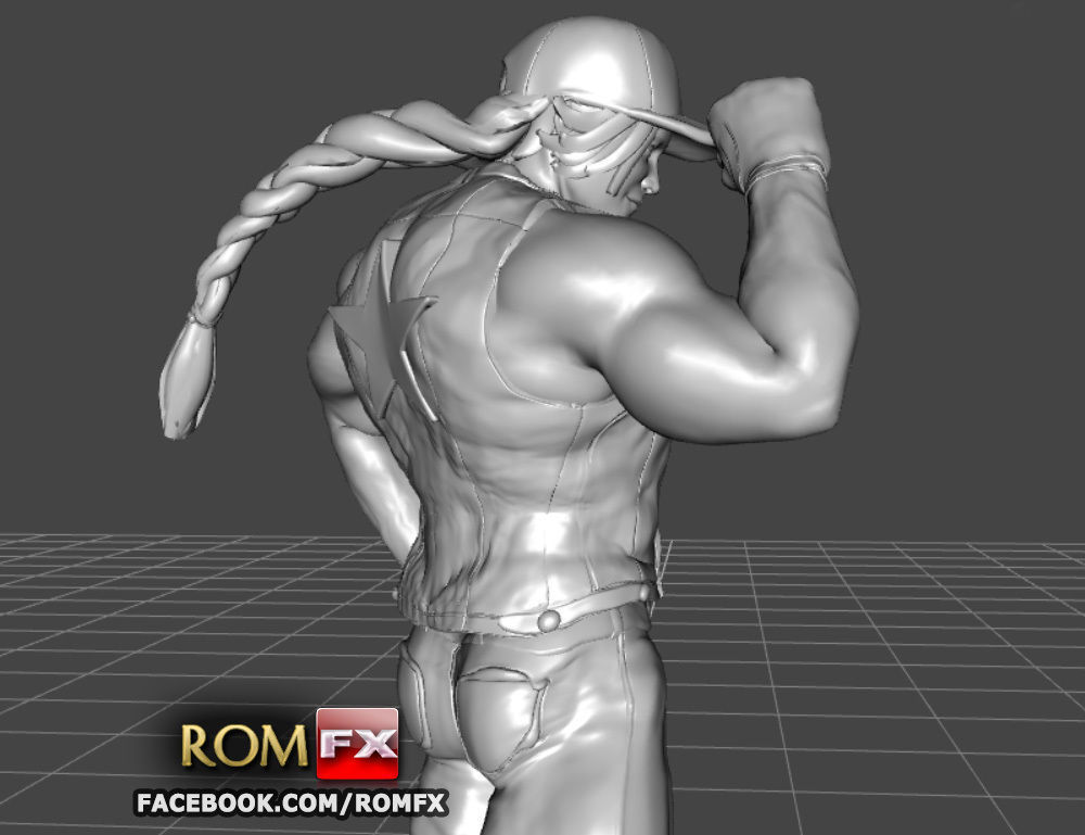 Terry Bogard - Fatal Fury Action Figure Printable 3D print model_9