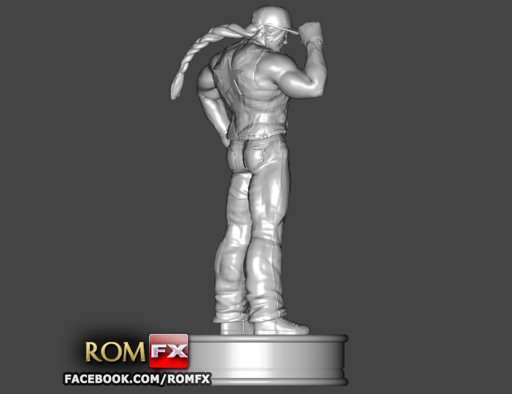 Terry Bogard - Fatal Fury Action Figure Printable 3D print model_5