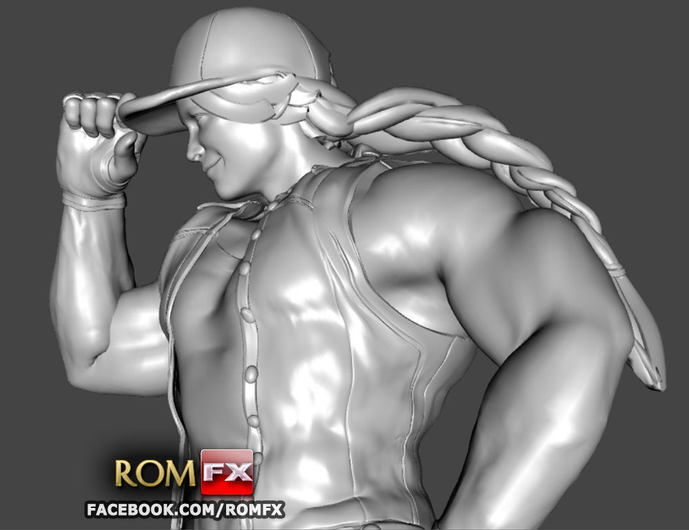 Terry Bogard - Fatal Fury Action Figure Printable 3D print model_31