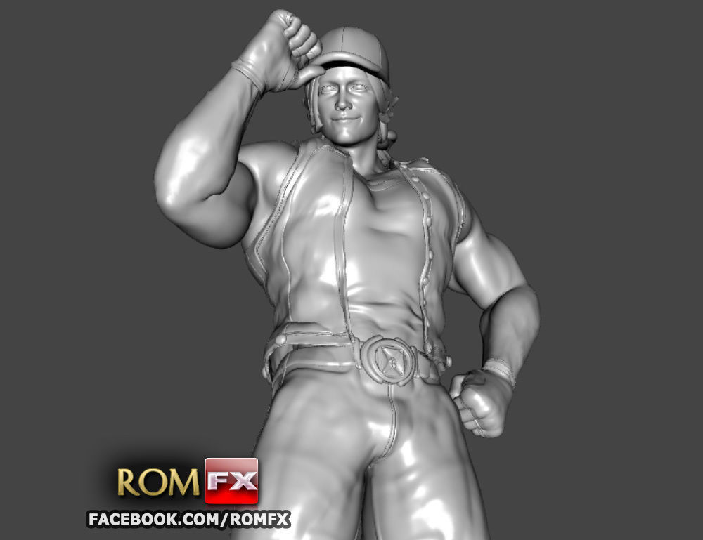 Terry Bogard - Fatal Fury Action Figure Printable 3D print model_12