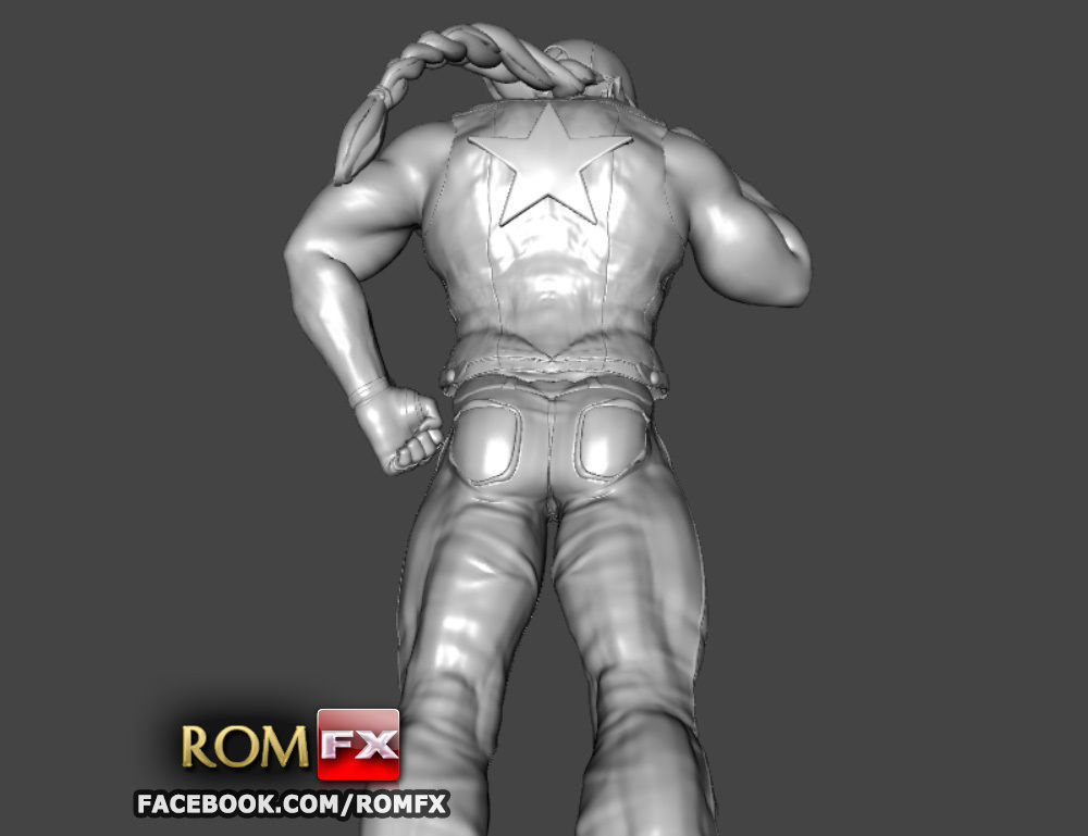 Terry Bogard - Fatal Fury Action Figure Printable 3D print model_16