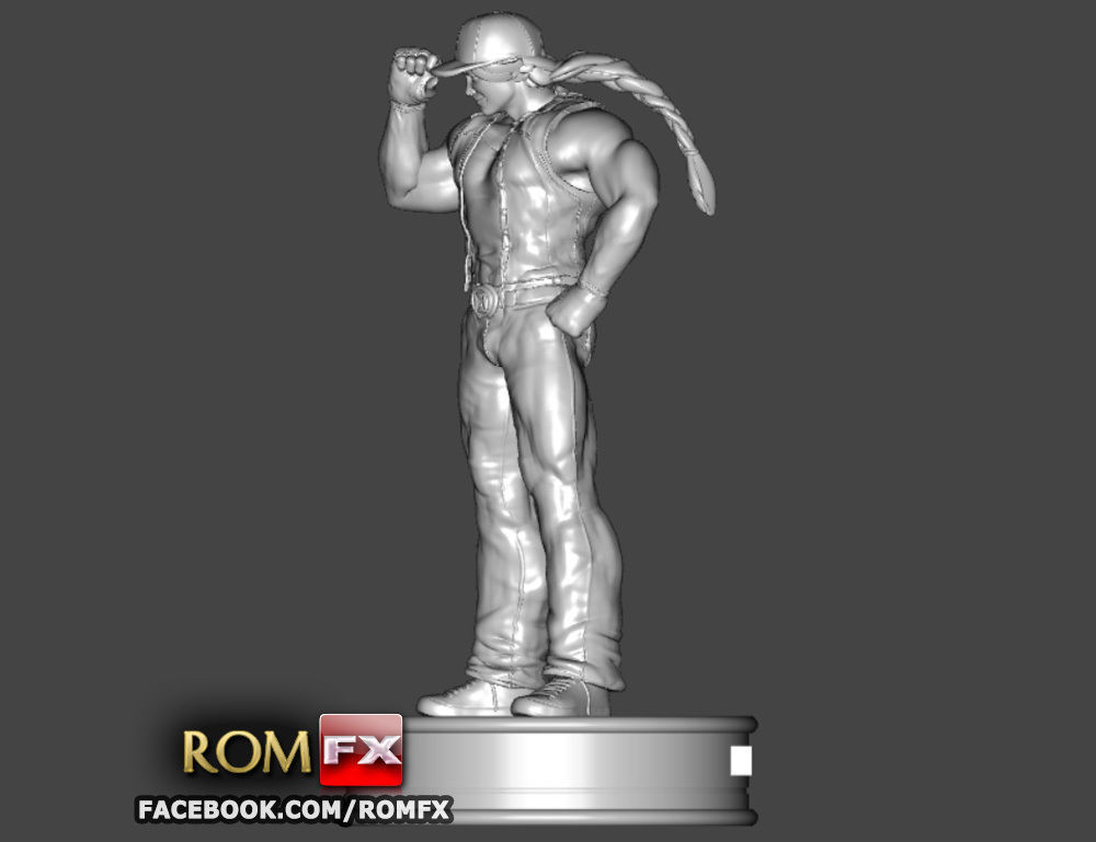 Terry Bogard - Fatal Fury Action Figure Printable 3D print model_4