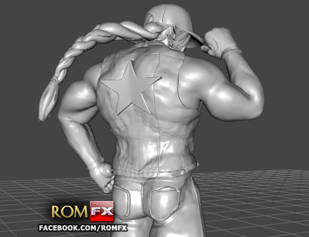 Terry Bogard - Fatal Fury Action Figure Printable 3D print model_8