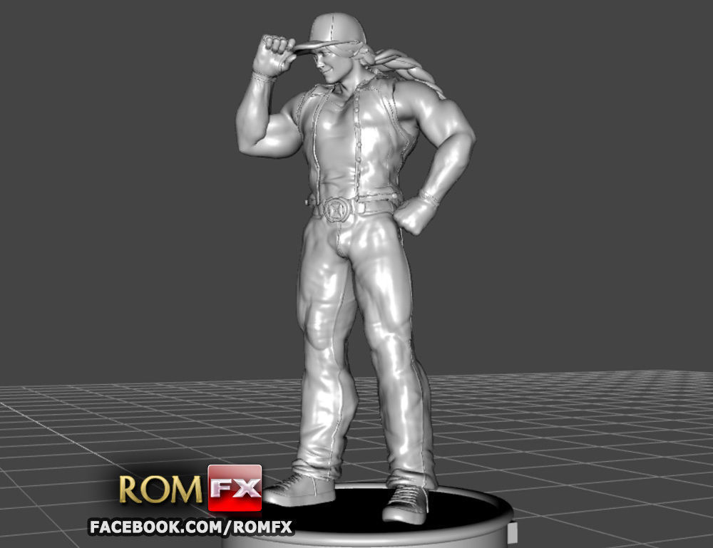 Terry Bogard - Fatal Fury Action Figure Printable 3D print model_22