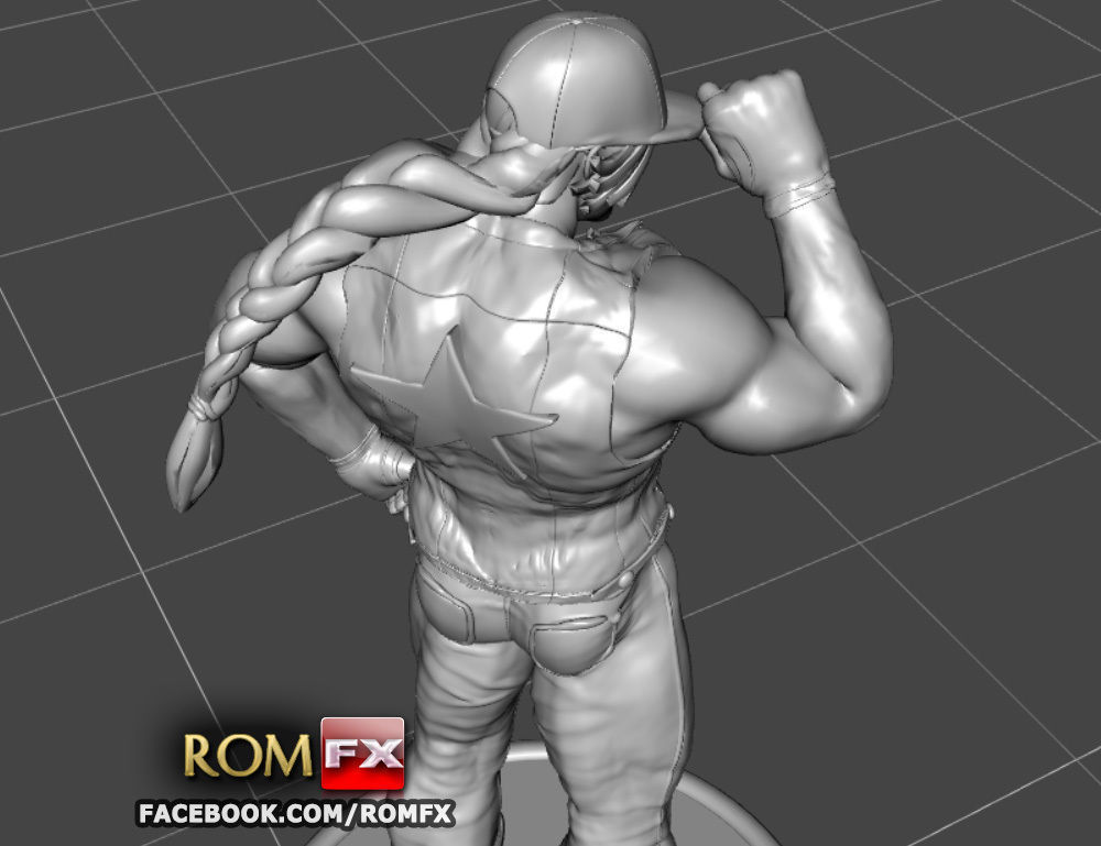 Terry Bogard - Fatal Fury Action Figure Printable 3D print model_14