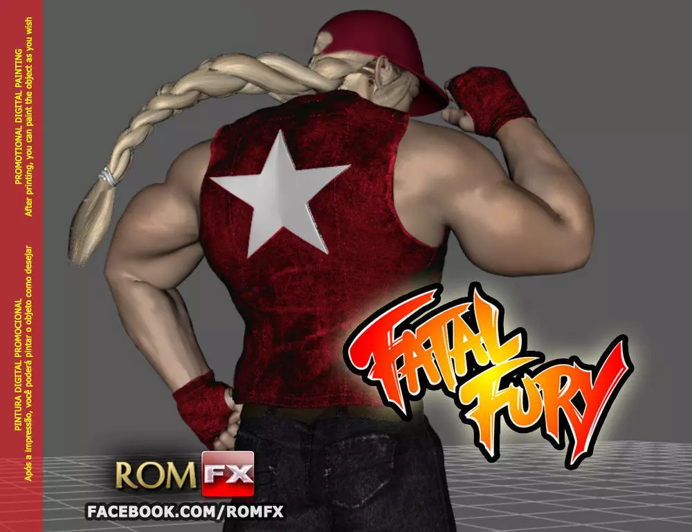 Terry Bogard - Fatal Fury Action Figure Printable 3D print model_0