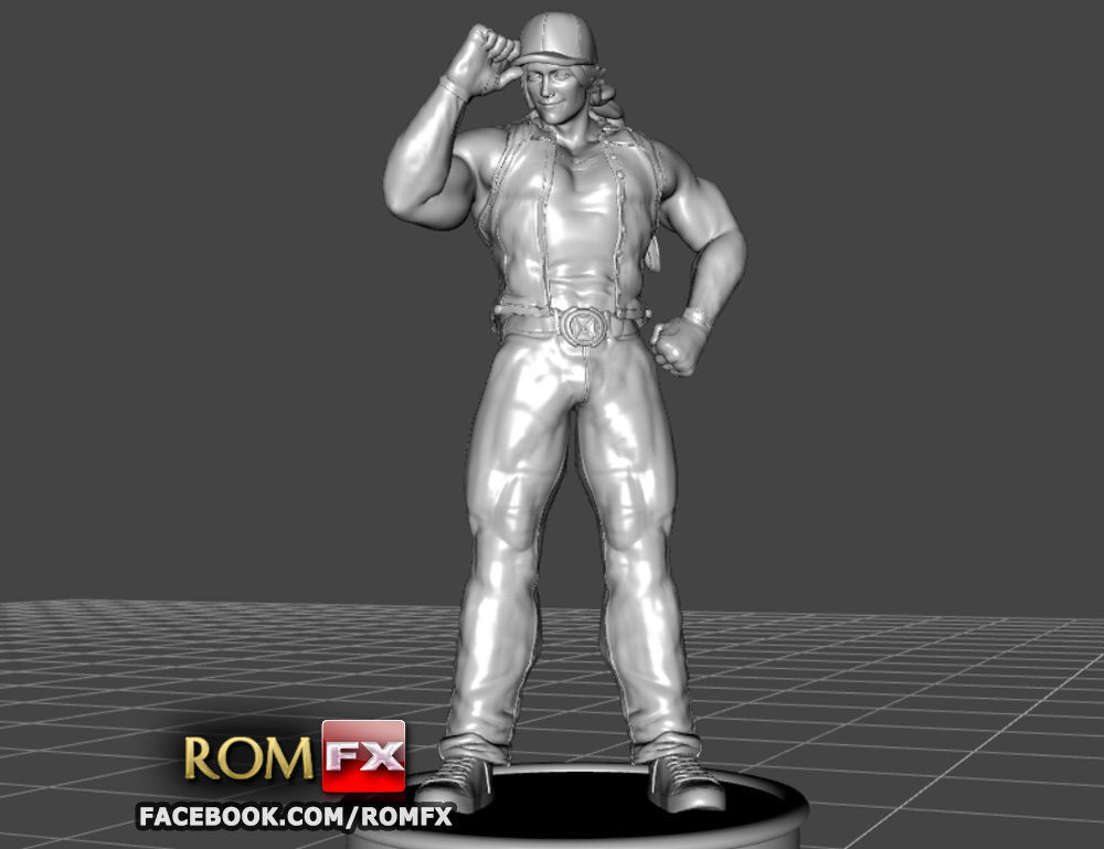 Terry Bogard - Fatal Fury Action Figure Printable 3D print model_21