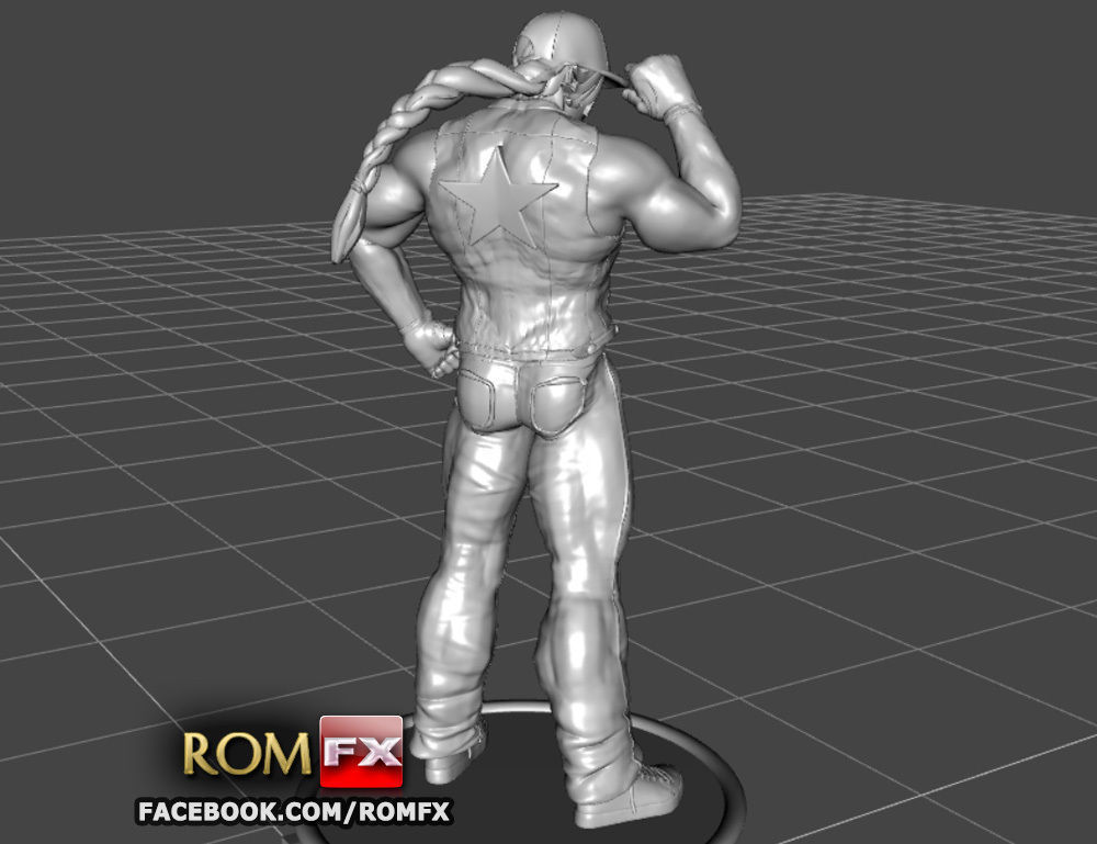 Terry Bogard - Fatal Fury Action Figure Printable 3D print model_7