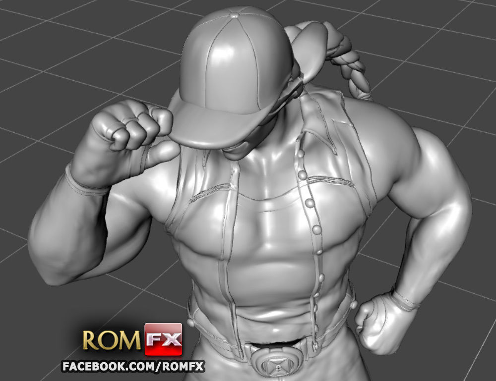 Terry Bogard - Fatal Fury Action Figure Printable 3D print model_34