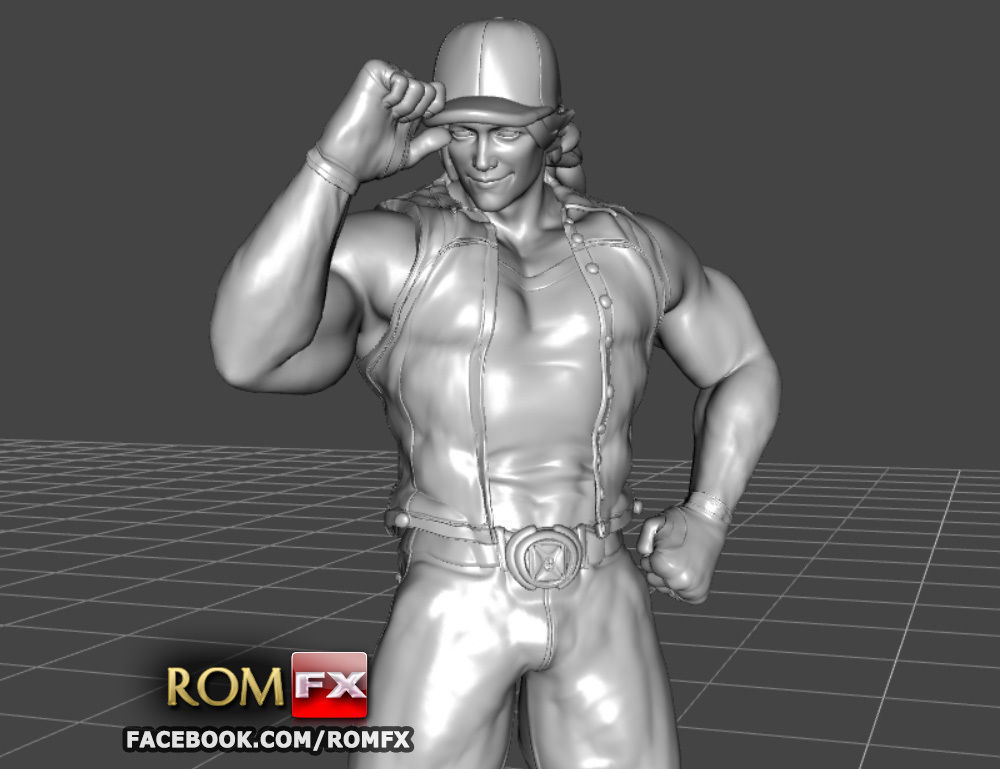 Terry Bogard - Fatal Fury Action Figure Printable 3D print model_10