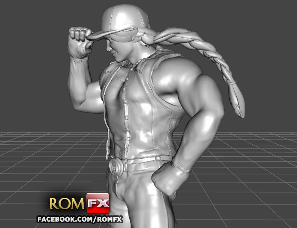 Terry Bogard - Fatal Fury Action Figure Printable 3D print model_11