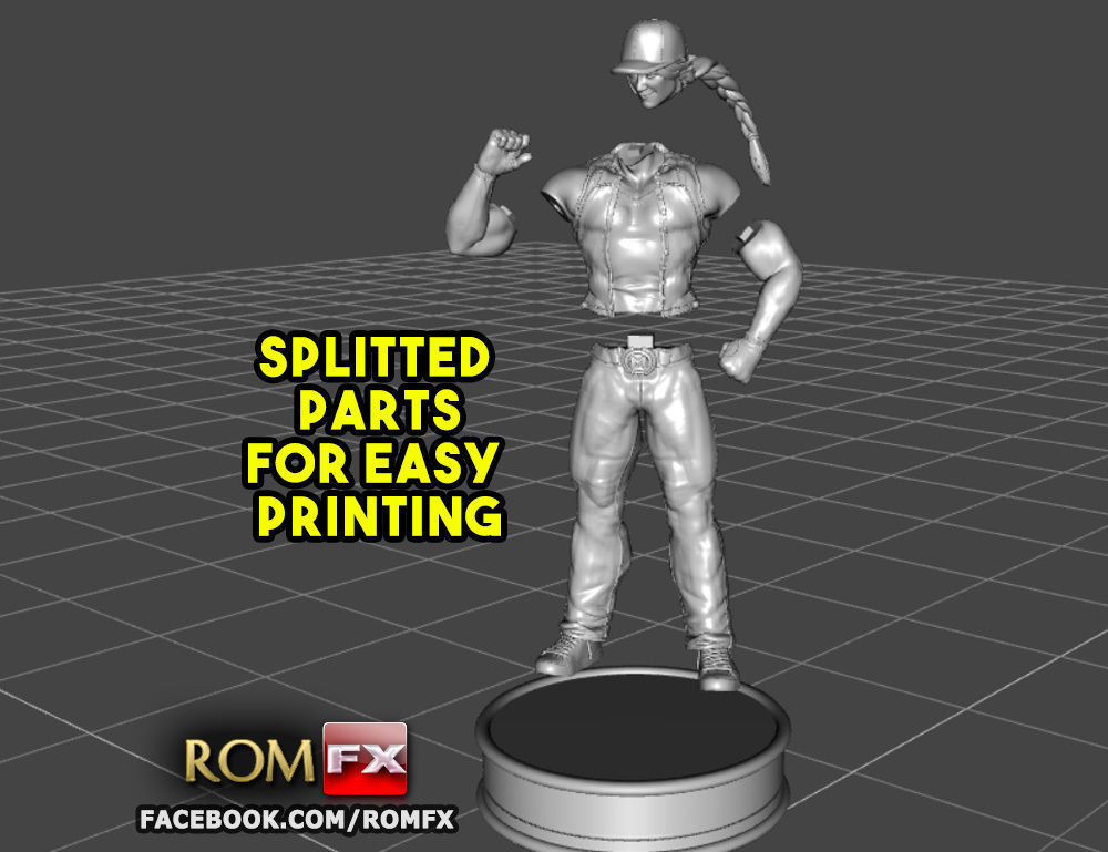 Terry Bogard - Fatal Fury Action Figure Printable 3D print model_38