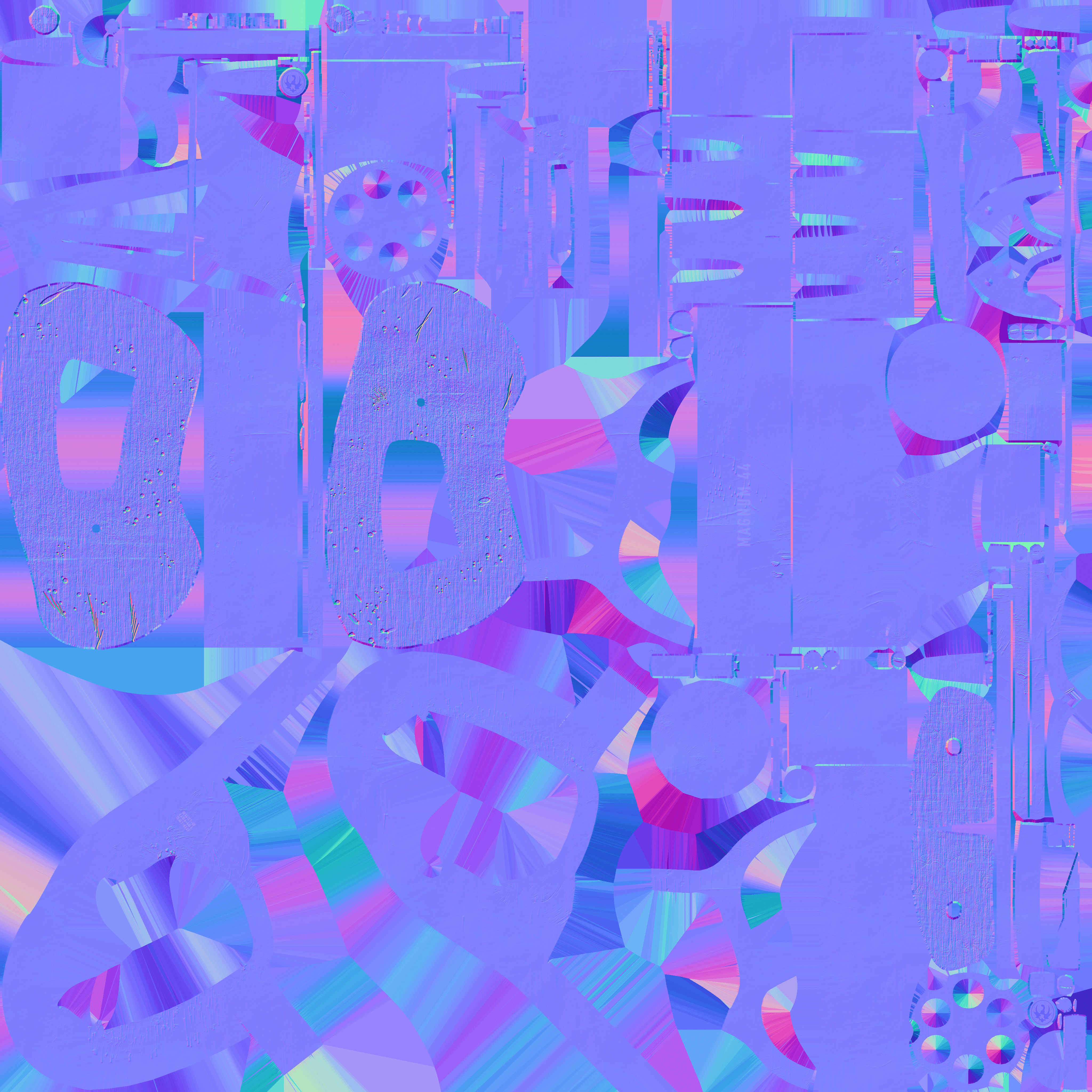 Revolver Magnum Low-poly 3D model_5