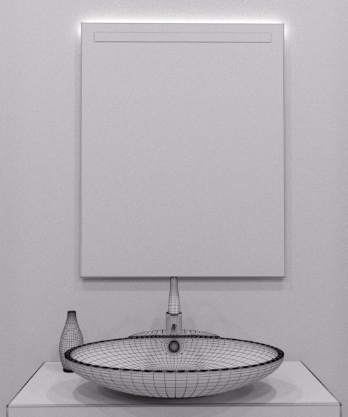 Illuminated Mirror 30 3D model_4