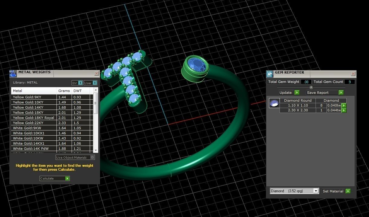 Letter Jewelry Ring 3D print model_5