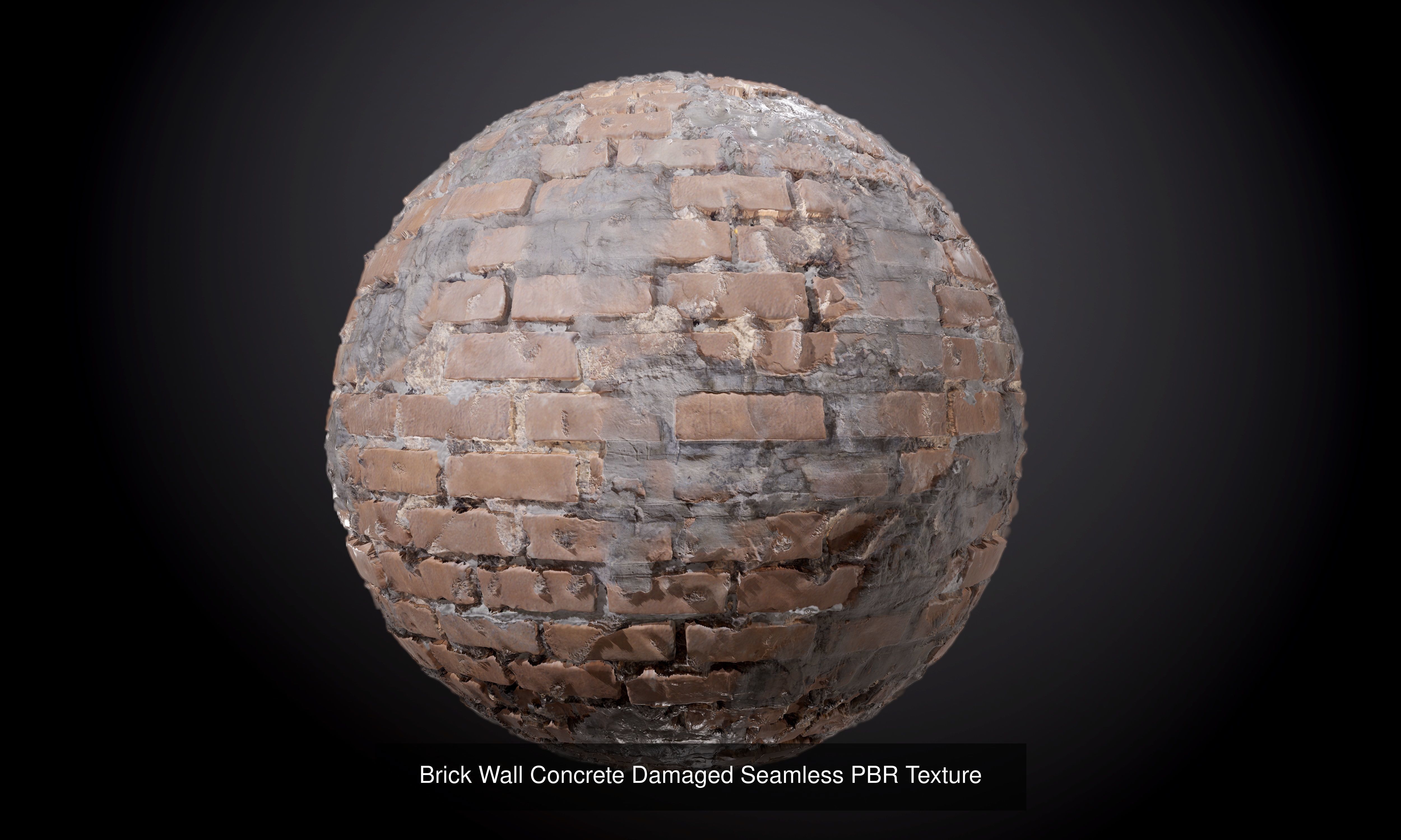 55 Brick Concrete Wall Seamless PBR Texture Collection 01 Texture_52