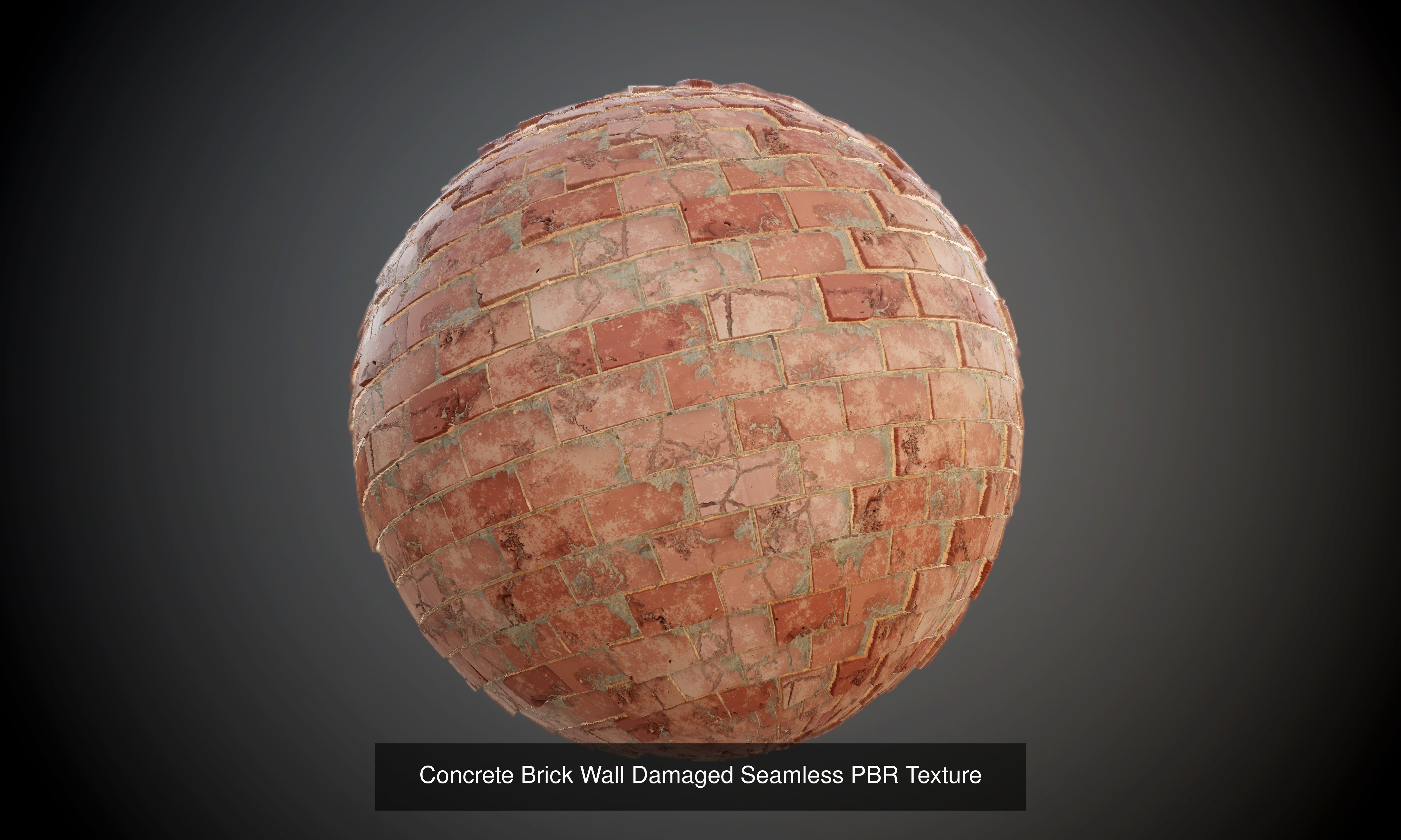 55 Brick Concrete Wall Seamless PBR Texture Collection 01 Texture_16