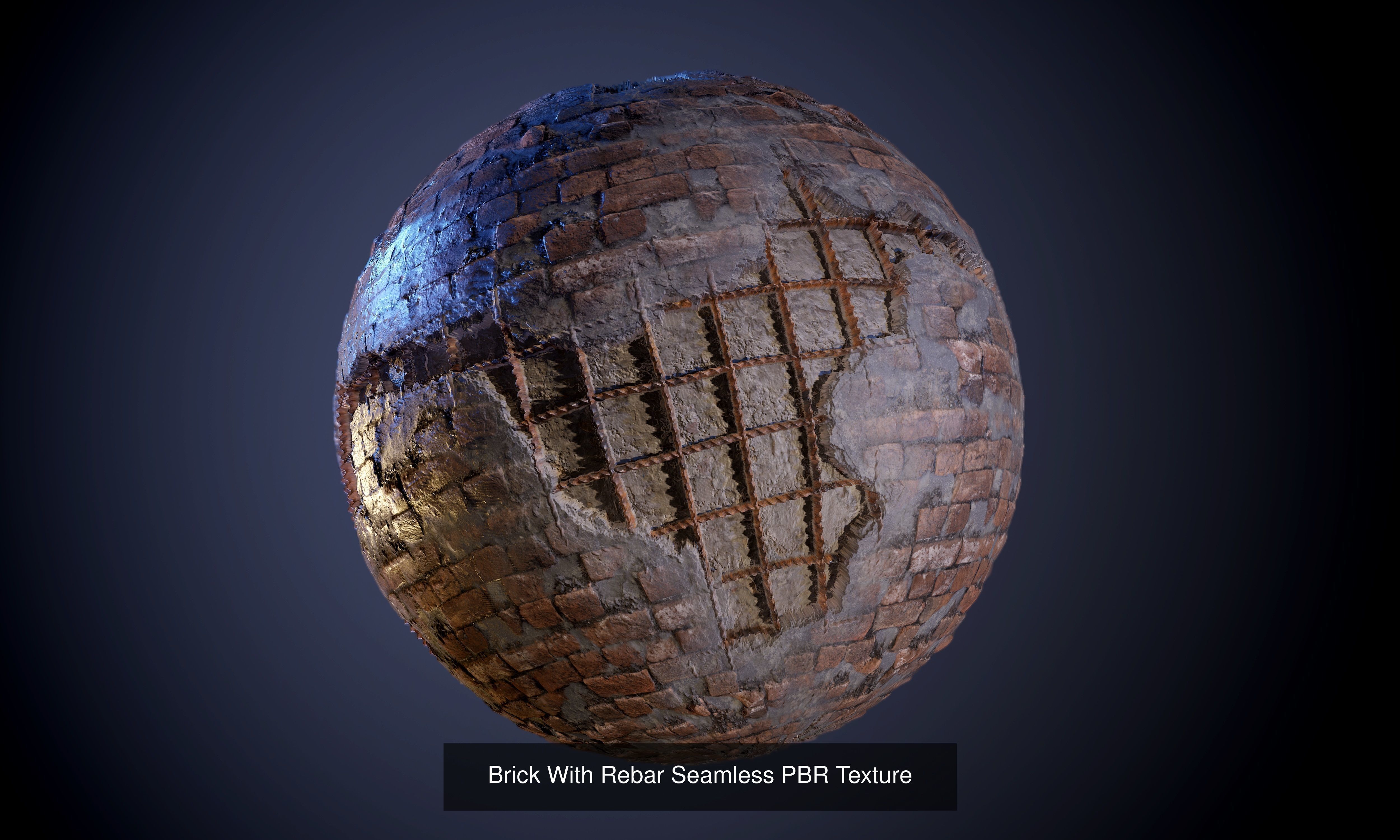 55 Brick Concrete Wall Seamless PBR Texture Collection 01 Texture_21